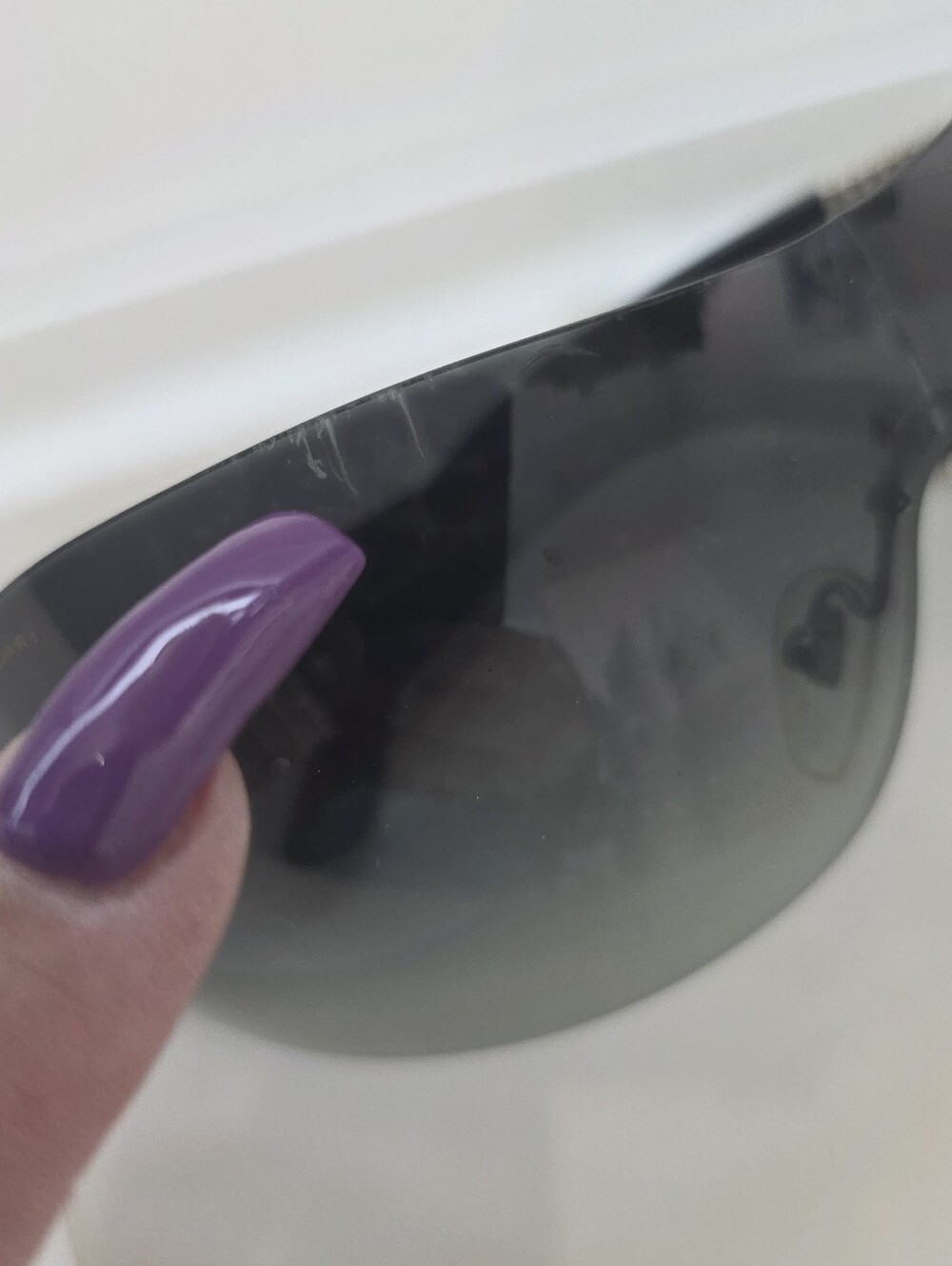 Bvlgari Black Gradient Shield Sunglasses with Silver Accents - Picture 9 of 9